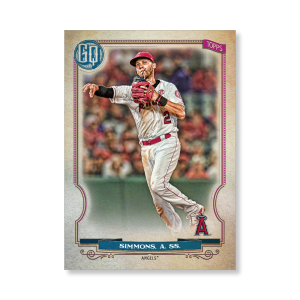 Andrelton Simmons 2020 Gypsy Queen Base Card Poster # to 99- artbble-pos-20gqbb-1213-s