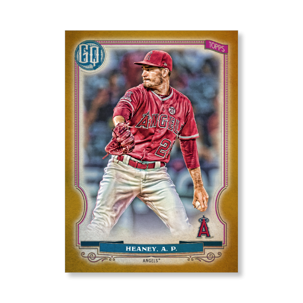 Andrew Heaney 2020 Gypsy Queen Base Card Poster Gold Ed. # to 1- artbble-pos-20gqbb-1216-gold-s