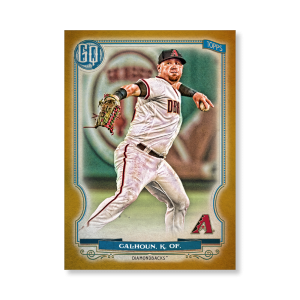 Kole Calhoun 2020 Gypsy Queen Base Card Poster Gold Ed. # to 1- artbble-pos-20gqbb-1218-gold-s