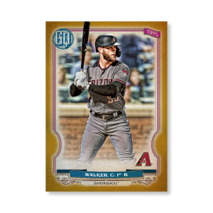 Christian Walker 2020 Gypsy Queen Base Card Poster Gold Ed. # to 1- artbble-pos-20gqbb-1222-gold-s