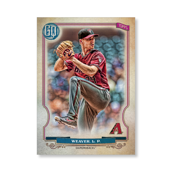 Luke Weaver 2020 Gypsy Queen Base Card Poster # to 99- artbble-pos-20gqbb-1225-s