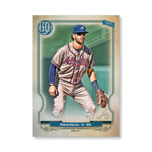 Dansby Swanson 2020 Gypsy Queen Base Card Poster # to 99- artbble-pos-20gqbb-1227-s