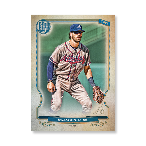 Dansby Swanson 2020 Gypsy Queen Base Card Poster # to 99- artbble-pos-20gqbb-1227-s