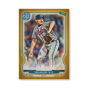 Mark Melancon 2020 Gypsy Queen Base Card Poster Gold Ed. # to 1- artbble-pos-20gqbb-1232-gold-s