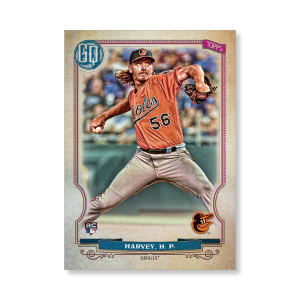 Hunter Harvey 2020 Gypsy Queen Base Card Poster # to 99- artbble-pos-20gqbb-1234-s