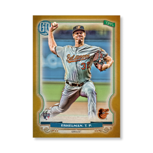 Tom Eshelman 2020 Gypsy Queen Base Card Poster Gold Ed. # to 1- artbble-pos-20gqbb-1235-gold-s