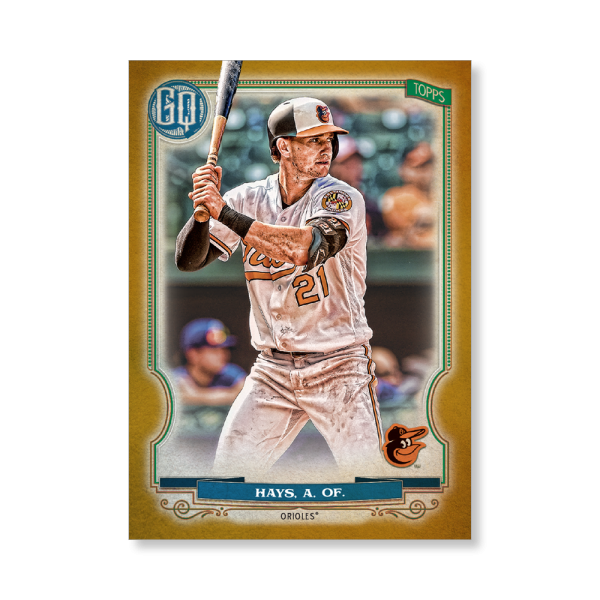 Austin Hays 2020 Gypsy Queen Base Card Poster Gold Ed. # to 1- artbble-pos-20gqbb-1238-gold-s