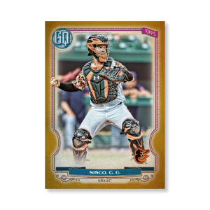 Chance Sisco 2020 Gypsy Queen Base Card Poster Gold Ed. # to 1- artbble-pos-20gqbb-1240-gold-s