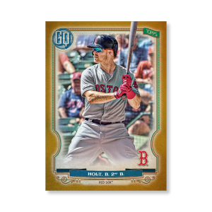Brock Holt 2020 Gypsy Queen Base Card Poster Gold Ed. # to 1- artbble-pos-20gqbb-1241-gold-s
