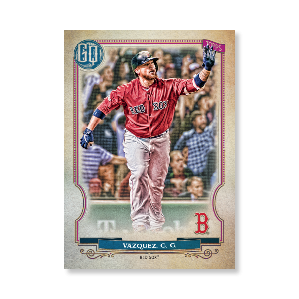 Christian Vazquez 2020 Gypsy Queen Base Card Poster # to 99- artbble-pos-20gqbb-1243-s