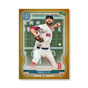 David Price 2020 Gypsy Queen Base Card Poster Gold Ed. # to 1- artbble-pos-20gqbb-1244-gold-s