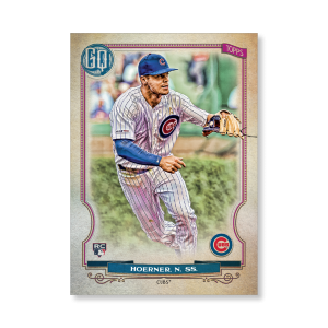 Nico Hoerner 2020 Gypsy Queen Base Card Poster # to 99- artbble-pos-20gqbb-1246-s