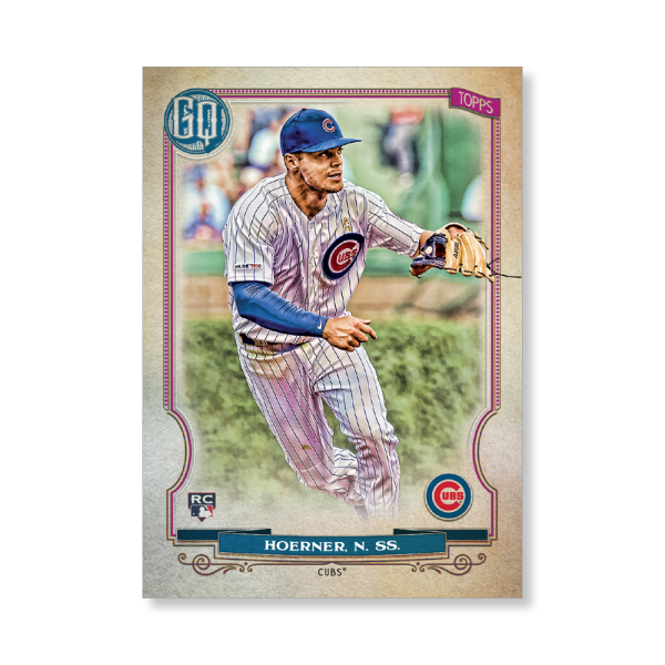 Nico Hoerner 2020 Gypsy Queen Base Card Poster # to 99- artbble-pos-20gqbb-1246-s