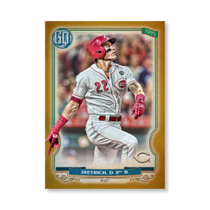 Derek Dietrich 2020 Gypsy Queen Base Card Poster Gold Ed. # to 1- artbble-pos-20gqbb-1256-gold-s