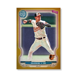 Jose Iglesias 2020 Gypsy Queen Base Card Poster Gold Ed. # to 1- artbble-pos-20gqbb-1258-gold-s