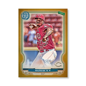 Raisel Iglesias 2020 Gypsy Queen Base Card Poster Gold Ed. # to 1- artbble-pos-20gqbb-1259-gold-s