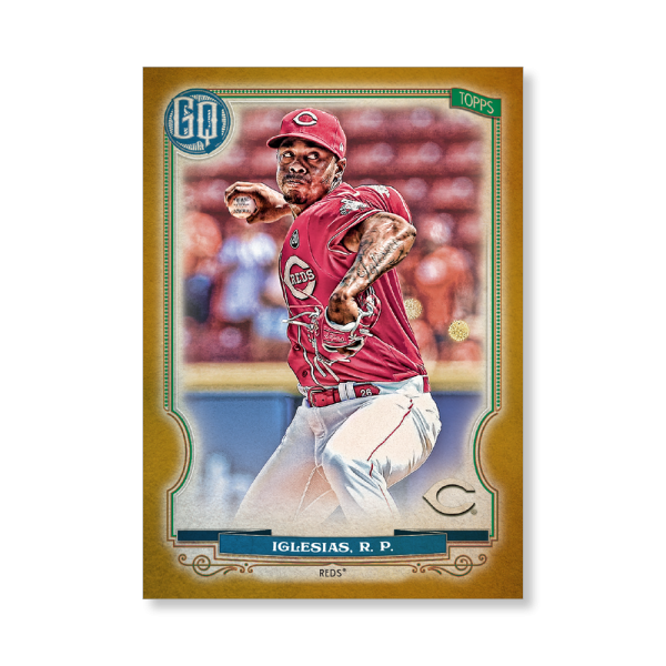Raisel Iglesias 2020 Gypsy Queen Base Card Poster Gold Ed. # to 1- artbble-pos-20gqbb-1259-gold-s
