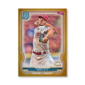 Sonny Gray 2020 Gypsy Queen Base Card Poster Gold Ed. # to 1- artbble-pos-20gqbb-1261-gold-s