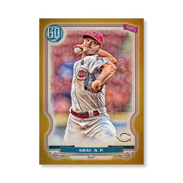 Sonny Gray 2020 Gypsy Queen Base Card Poster Gold Ed. # to 1- artbble-pos-20gqbb-1261-gold-s