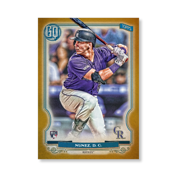 Dom Nunez 2020 Gypsy Queen Base Card Poster Gold Ed. # to 1- artbble-pos-20gqbb-1266-gold-s