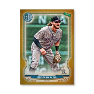 Brendan Rodgers 2020 Gypsy Queen Base Card Poster Gold Ed. # to 1- artbble-pos-20gqbb-1268-gold-s
