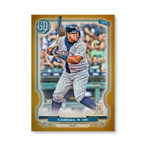 Miguel Cabrera 2020 Gypsy Queen Base Card Poster Gold Ed. # to 1- artbble-pos-20gqbb-1278-gold-s