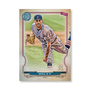 Matthew Boyd 2020 Gypsy Queen Base Card Poster # to 99- artbble-pos-20gqbb-1279-s