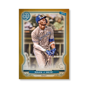 Jorge Soler 2020 Gypsy Queen Base Card Poster Gold Ed. # to 1- artbble-pos-20gqbb-1290-gold-s