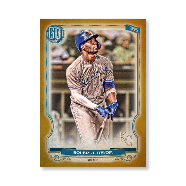 Jorge Soler 2020 Gypsy Queen Base Card Poster Gold Ed. # to 1- artbble-pos-20gqbb-1290-gold-s