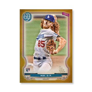 Dustin May 2020 Gypsy Queen Base Card Poster Gold Ed. # to 1- artbble-pos-20gqbb-1291-gold-s