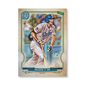 Corey Seager 2020 Gypsy Queen Base Card Poster # to 99- artbble-pos-20gqbb-1292-s