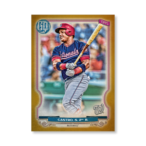 Starlin Castro 2020 Gypsy Queen Base Card Poster Gold Ed. # to 1- artbble-pos-20gqbb-1297-gold-s