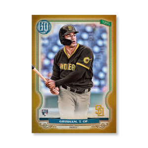 Trent Grisham 2020 Gypsy Queen Base Card Poster Gold Ed. # to 1- artbble-pos-20gqbb-1303-gold-s