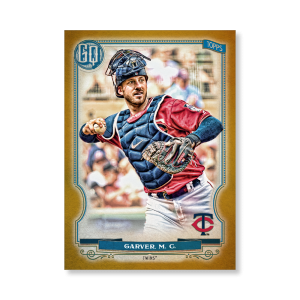 Mitch Garver 2020 Gypsy Queen Base Card Poster Gold Ed. # to 1- artbble-pos-20gqbb-1313-gold-s