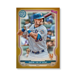 J.D. Davis 2020 Gypsy Queen Base Card Poster Gold Ed. # to 1- artbble-pos-20gqbb-1314-gold-s
