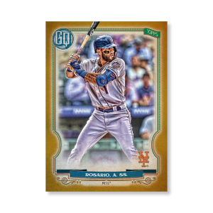 Amed Rosario 2020 Gypsy Queen Base Card Poster Gold Ed. # to 1- artbble-pos-20gqbb-1315-gold-s