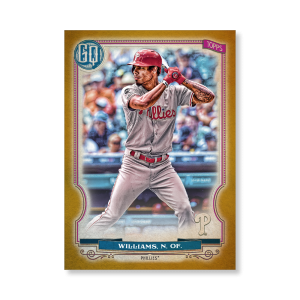 Nick Williams 2020 Gypsy Queen Base Card Poster Gold Ed. # to 1- artbble-pos-20gqbb-1332-gold-s