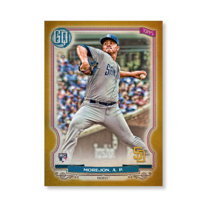 Adrian Morejon 2020 Gypsy Queen Base Card Poster Gold Ed. # to 1- artbble-pos-20gqbb-1341-gold-s