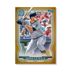 Ty France 2020 Gypsy Queen Base Card Poster Gold Ed. # to 1- artbble-pos-20gqbb-1346-gold-s