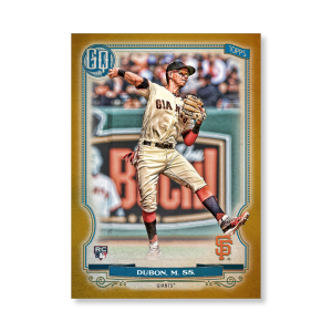 Mauricio Dubon 2020 Gypsy Queen Base Card Poster Gold Ed. # to 1- artbble-pos-20gqbb-1349-gold-s