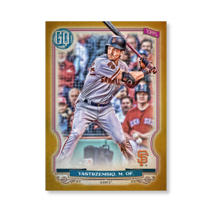 Mike Yastrzemski 2020 Gypsy Queen Base Card Poster Gold Ed. # to 1- artbble-pos-20gqbb-1350-gold-s