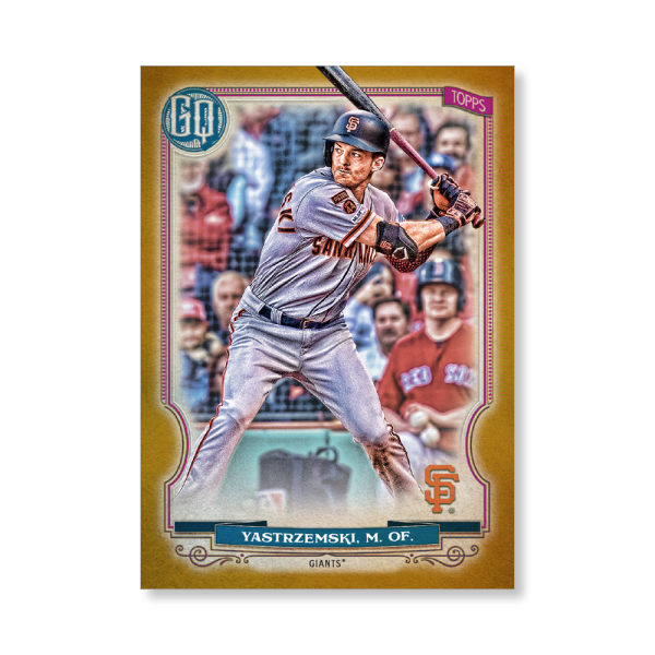 Mike Yastrzemski 2020 Gypsy Queen Base Card Poster Gold Ed. # to 1- artbble-pos-20gqbb-1350-gold-s