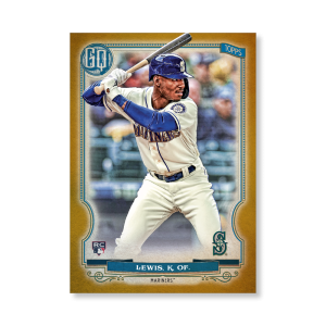 Kyle Lewis 2020 Gypsy Queen Base Card Poster Gold Ed. # to 1- artbble-pos-20gqbb-1358-gold-s