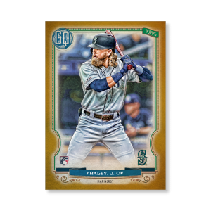 Jake Fraley 2020 Gypsy Queen Base Card Poster Gold Ed. # to 1- artbble-pos-20gqbb-1360-gold-s