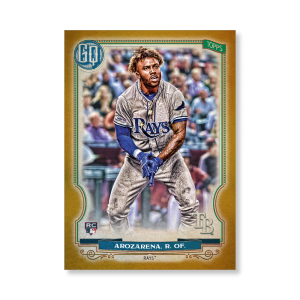 Randy Arozarena 2020 Gypsy Queen Base Card Poster Gold Ed. # to 1- artbble-pos-20gqbb-1366-gold-s