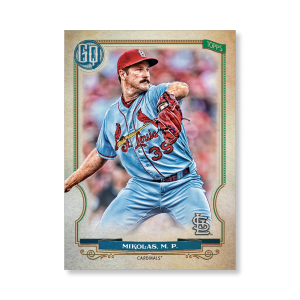 Miles Mikolas 2020 Gypsy Queen Base Card Poster # to 99- artbble-pos-20gqbb-1369-s