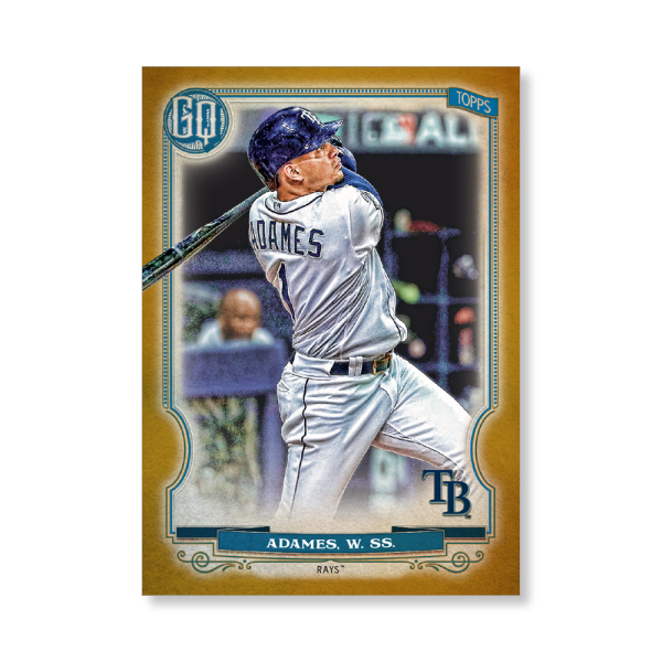Willy Adames 2020 Gypsy Queen Base Card Poster Gold Ed. # to 1- artbble-pos-20gqbb-1376-gold-s