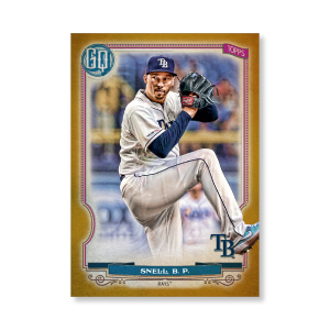 Blake Snell 2020 Gypsy Queen Base Card Poster Gold Ed. # to 1- artbble-pos-20gqbb-1377-gold-s