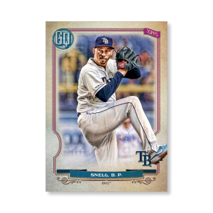 Blake Snell 2020 Gypsy Queen Base Card Poster # to 99- artbble-pos-20gqbb-1377-s