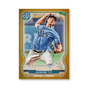 Tyler Glasnow 2020 Gypsy Queen Base Card Poster Gold Ed. # to 1- artbble-pos-20gqbb-1378-gold-s